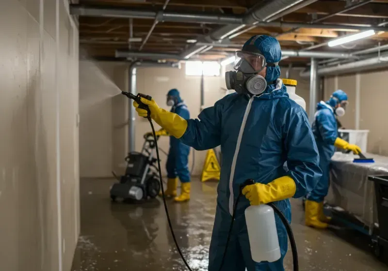 Basement Sanitization and Antimicrobial Treatment process in Daviess County, MO