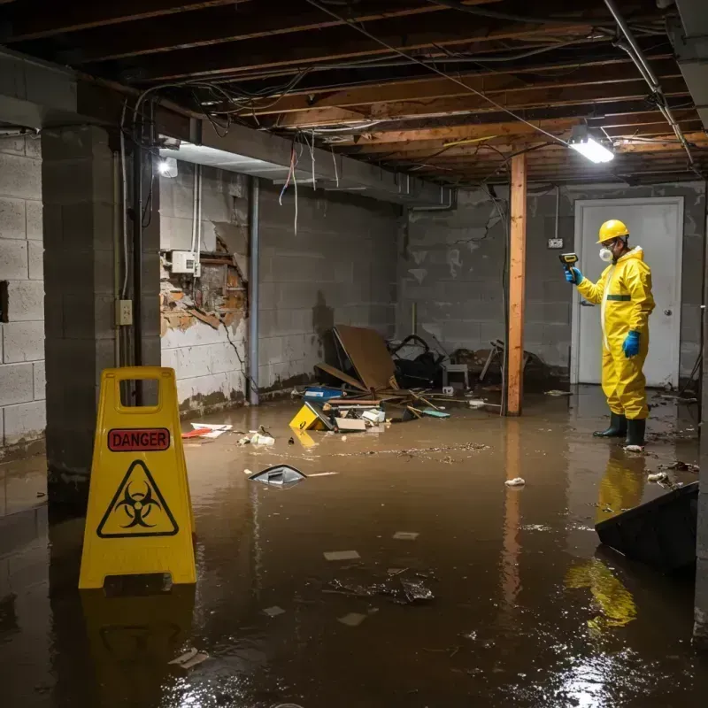 Flooded Basement Electrical Hazard in Daviess County, MO Property